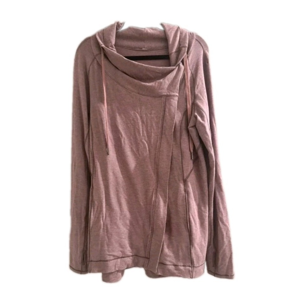Lululemon Radiant Jacket II Women's Size 10 Heathered Mauve Pink Full Zip... - Picture 2 of 9